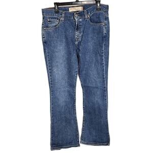 Levi’s Womens Jean Size 12M 515 Nouveau Bootcut Stretch Regular Fit Blue Denim